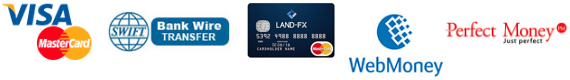 海外FX LAND-FX 出金方法 クレジットカード 海外銀行送金 オンライン決済サービス